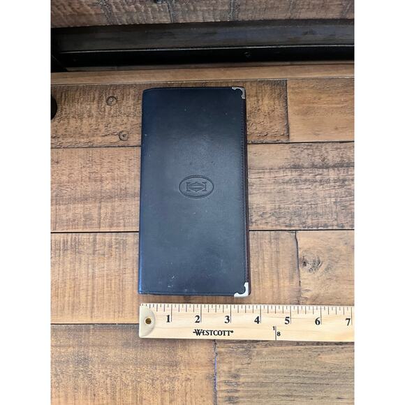 CARTIER Long wallet Cabochon Bordeaux Leather With Authenticity Card - Picture 9 of 9